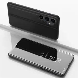 Hurtel Clear view púzdro na telefon Samsung Galaxy S23 FE, čierne