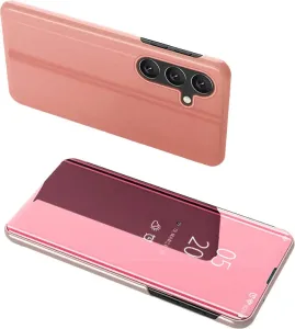 Hurtel Clear view ružové púzdro na telefon Samsung Galaxy A24 4G