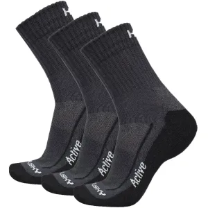 Husky  Active 3pack čierna, L(41-44) Ponožky