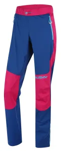 Husky  Kala L pink/blue, XS Dámske softshellové nohavice