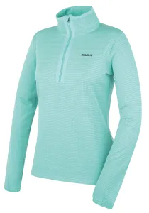 Women's sweatshirt with turtleneck HUSKY Artic L turquoise #5204282