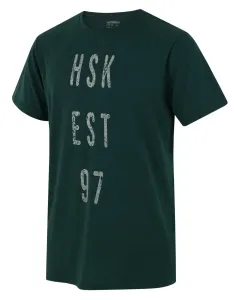 Men's functional T-shirt HUSKY Tingl M dk. putting green #7370573