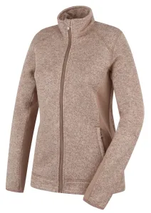 Husky  Alan L beige, L Dámsky fleecový sveter na zips