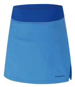 Husky  Flamy L blue, L Dámska funkčná sukňa so šortkami