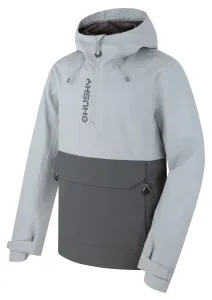Husky  Nabbi M lt. grey/dk. grey, XXXL Pánska outdoorová bunda