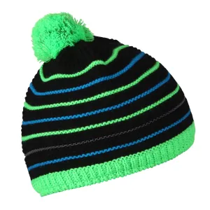 Husky  Cap 34 čierna/neon zelená, XS Detská čiapka