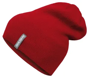 Husky  Merhat 2 červená, L-XL Pánska merino čiapka