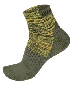 Husky  Hiking khaki/zelená, L(41-44) Ponožky