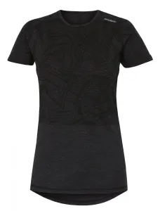 Husky  Dámske tričko s krátkym rukávom čierna, XL Merino termoprádlo
