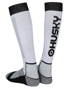 Husky  Snow Wool biela/čierna, XL(45-48) Ponožky