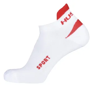 Husky  Šport biela/červená, M(36-40) Ponožky