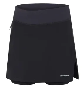 Husky  Flamy L čierna, XL Dámska funkčná sukňa so šortkami