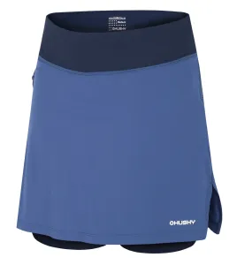 Husky  Flamy L tm. modrá, XL Dámska funkčná sukňa so šortkami