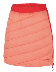 Husky  Freez L light orange/red, M Dámská obojstranná zimná sukňa