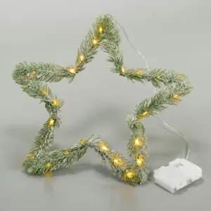 Nexos 92050 Vianočná dekorácia - Hviezda, 30 LED, teplá biela