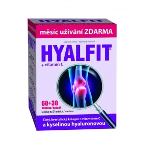 Hyalfit + vitamín C výživový doplnok 60 kapsúl