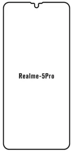 Hydrogel - ochranná fólie - Realme 5 Pro (case friendly)