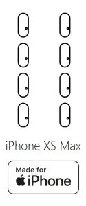 Hydrogel - ochranná fólie zadní kamery - iPhone XS Max - 8ks v balení