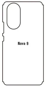 Hydrogel - zadní ochranná fólie - Huawei Nova 9, typ výřezu 3