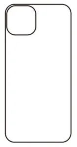 Hydrogel - zadní ochranná fólie - iPhone 14 Plus, typ výřezu 2
