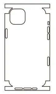 Hydrogel - zadní ochranná fólie - iPhone 14 Plus, typ výřezu 6