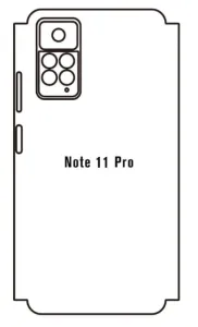 Hydrogel - zadní ochranná fólie - Xiaomi Redmi Note 11 Pro, typ výřezu 2