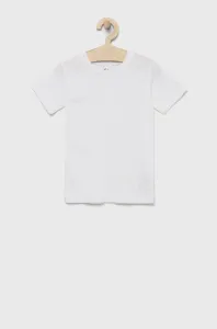 Detské bavlnené tričko Hype biela farba, jednofarebný #7976870