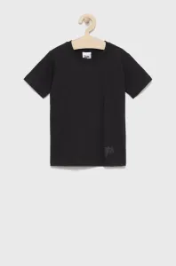 Detské bavlnené tričko Hype čierna farba, jednofarebný #8560993
