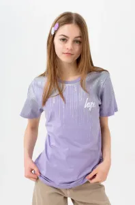 Detské bavlnené tričko Hype fialová farba, #7353647