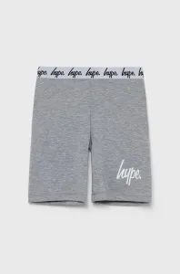 Detské krátke nohavice Hype šedá farba, melanžové, #199786