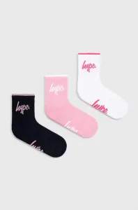 Detské ponožky Hype (3-pak) biela farba #219162
