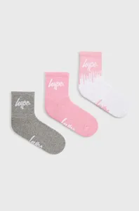 Detské ponožky Hype (3-pak) biela farba #219164