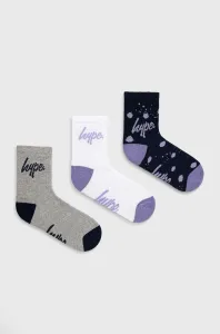 Detské ponožky Hype (3-pak) tmavomodrá farba