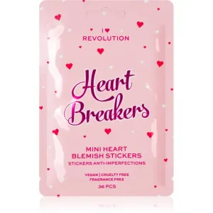 I Heart Revolution Heartbreakers Mini Blemish Stickers 36 ks lokálna starostlivosť pre ženy na problematickú pleť s akné