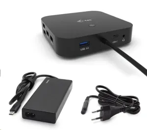 i-tec USB-C Dual Display Docking Station s Power Delivery 65 W + i-tec Universal Charger 77 W