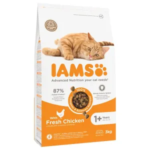 IAMS granule pre mačky, 3 kg - 10% zľava - Vitality Adult Chicken (3 kg)
