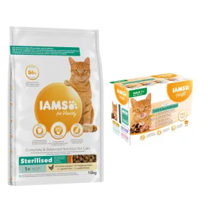 IAMS for Vitality, 10 kg  - 10% zľava!  - Adult Sterilised Chicken (10 kg)