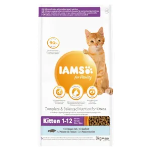 IAMS for Vitality Kitten 3 kg - 10 % zľava - Kitten s morskými rybami