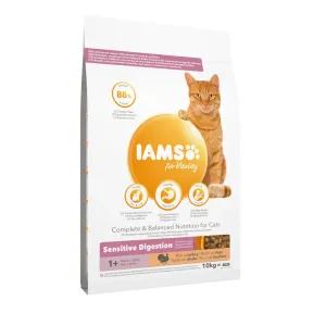 IAMS for Vitality Sensitive Digestion Adult & Senior s morčacím - výhodné balenie: 2 x 10 kg