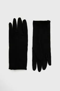 Vlnené rukavice Icebreaker čierna farba