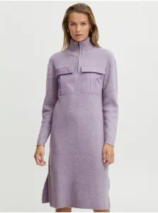 Mikinové a svetrové šaty pre ženy ICHI - svetlofialová #612417
