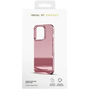 iDeal Of Sweden Ochranný kryt Clear Case na iPhone 15 Pro Mirror Pink