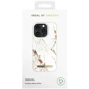 iDeal Of Sweden Ochranný kryt Fashion na iPhone 15 Pro Carrara Gold