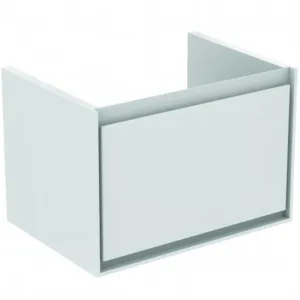 Kúpeľňová skrinka pod umývadlo Ideal Standard Connect Air 58x40,9x40 cm v kombinácii šedý dub / biela mat E0847PS