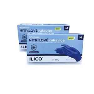 ILICO antimikrobiálne nitrilové rukavice L, 100 ks