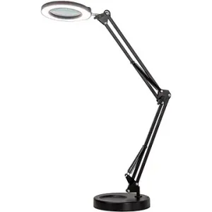 IMMAX LED stmievateľná stolová lampička s lupou ZOOM 12 W/5 V čierna