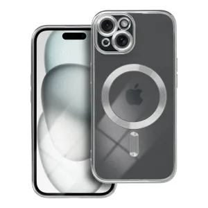 Electro Mag Cover  s MagSafe  iPhone 15 stríbrný