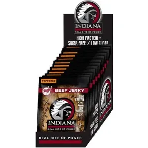 INDIANA Jerky hovädzie Peppered 15× 25 g display