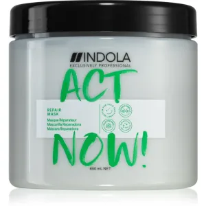 Indola Act Now! Repair Mask vyživujúca maska pre poškodené vlasy 650 ml