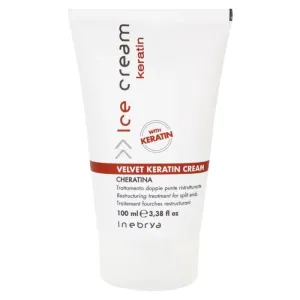 Inebrya Reštrukturačná krém na rozstrapkané končeky vlasov Ice Cream Keratin (Velvet Keratin Cream) 100 ml